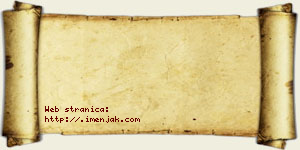 Vujadin Debeljak vizit kartica